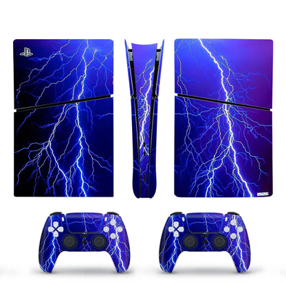 Decal Vinyl Skin Sticker For PS5 Slim Digital Console Protective Skin Case 2PCS Controller Gamepad For PS5 Slim Accessories