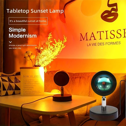 Sunset Atmosphere Lamp – Mood Light for Photography, Bedroom & Home Decor