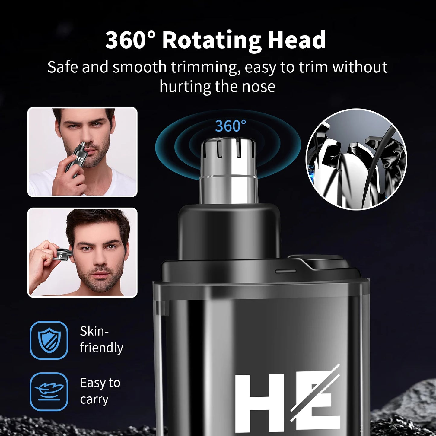 HIENA Professional Hair Clipper – Rechargeable, Stainless Steel Blade, 6 Colors Available