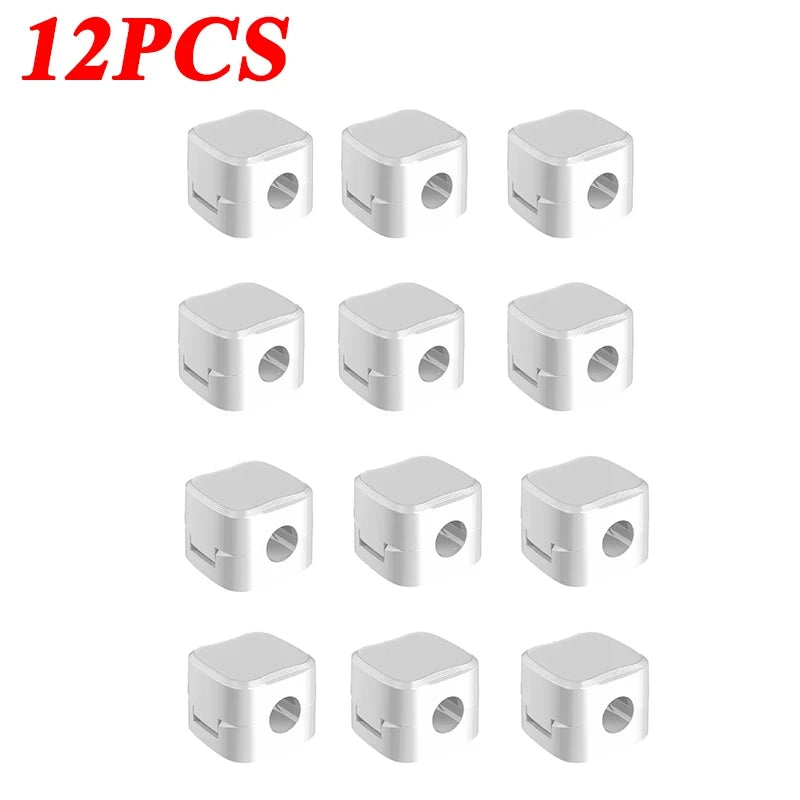 Magnetic Adhesive Cable Clips – Cable Management for Home, Office & Desk