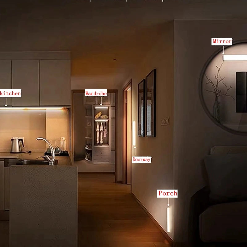 Wireless LED Night Light – Automatic Motion Sensor for Wardrobe, Kitchen & Stairs