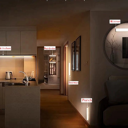 Wireless LED Night Light – Automatic Motion Sensor for Wardrobe, Kitchen & Stairs