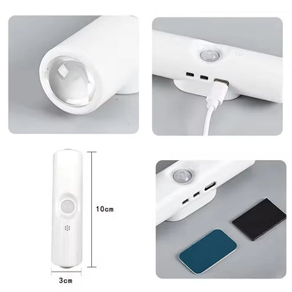 Magnetic RGB LED Light with Motion Sensor – Rechargeable for Bedroom & Bathroom
