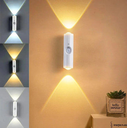 Magnetic RGB LED Light with Motion Sensor – Rechargeable for Bedroom & Bathroom