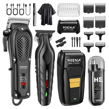 HIENA Professional Hair Clipper – Rechargeable, Stainless Steel Blade, 6 Colors Available