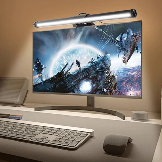 30CM Monitor Light Bar – Touch Dimmable, Glare-Free, for Study & Work