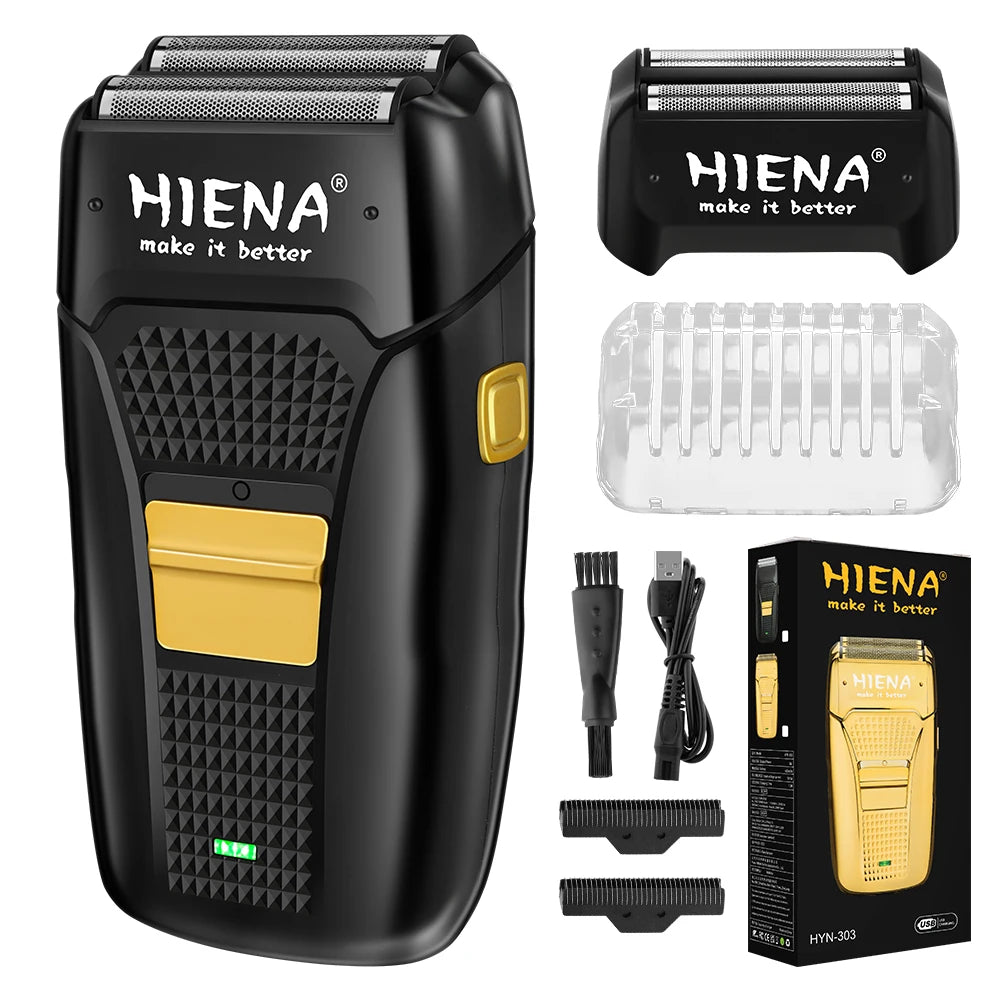 HIENA Professional Hair Clipper – Rechargeable, Stainless Steel Blade, 6 Colors Available