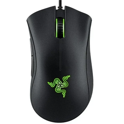 Rato Gaming Razer DeathAdder Essential — Sensor Ótico 6400 DPI, 5 Botões Programáveis e Grip Antiderrapante