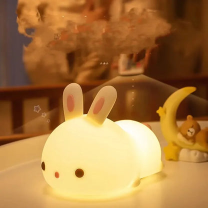 Silicone Bunny LED Night Light – Rechargeable, Soft & Perfect for Kids