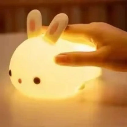 Silicone Bunny LED Night Light – Rechargeable, Soft & Perfect for Kids