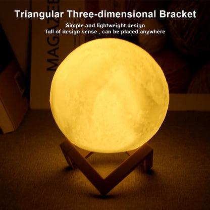 LED Moon Lamp with Stand – Decorative Night Light, Perfect Gift for Kids & Adults
