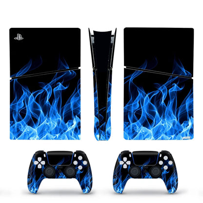 Decal Vinyl Skin Sticker For PS5 Slim Digital Console Protective Skin Case 2PCS Controller Gamepad For PS5 Slim Accessories