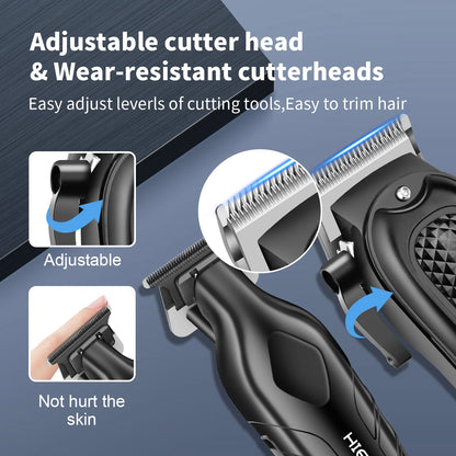 HIENA Professional Hair Clipper – Rechargeable, Stainless Steel Blade, 6 Colors Available