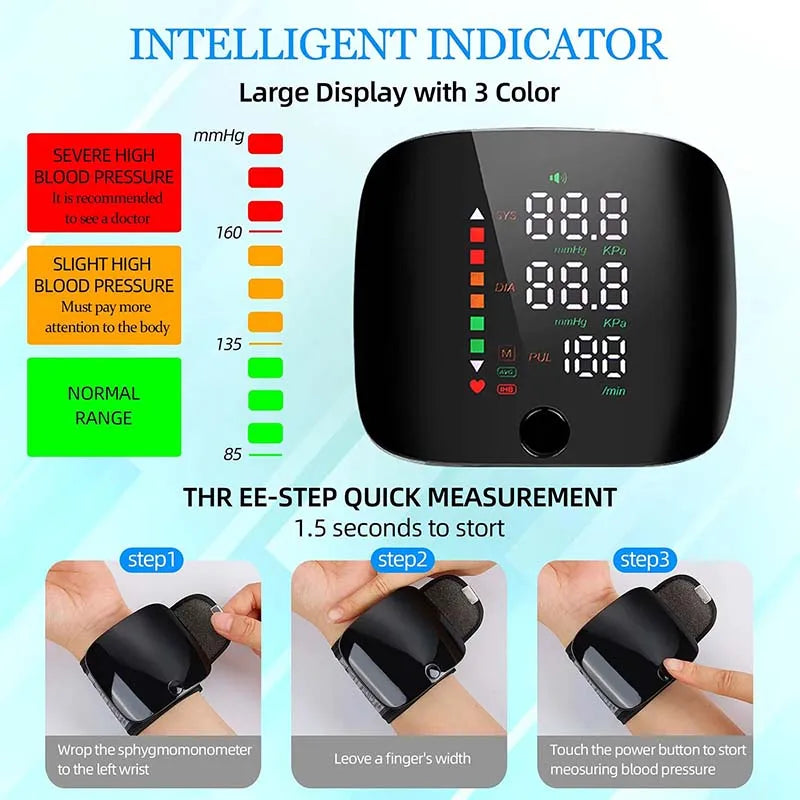 Digital Blood Pressure Monitor with Voice Guidance &amp; USB Charging