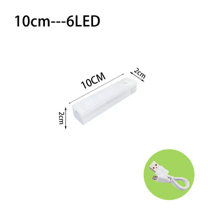 Wireless LED Night Light – Automatic Motion Sensor for Wardrobe, Kitchen & Stairs