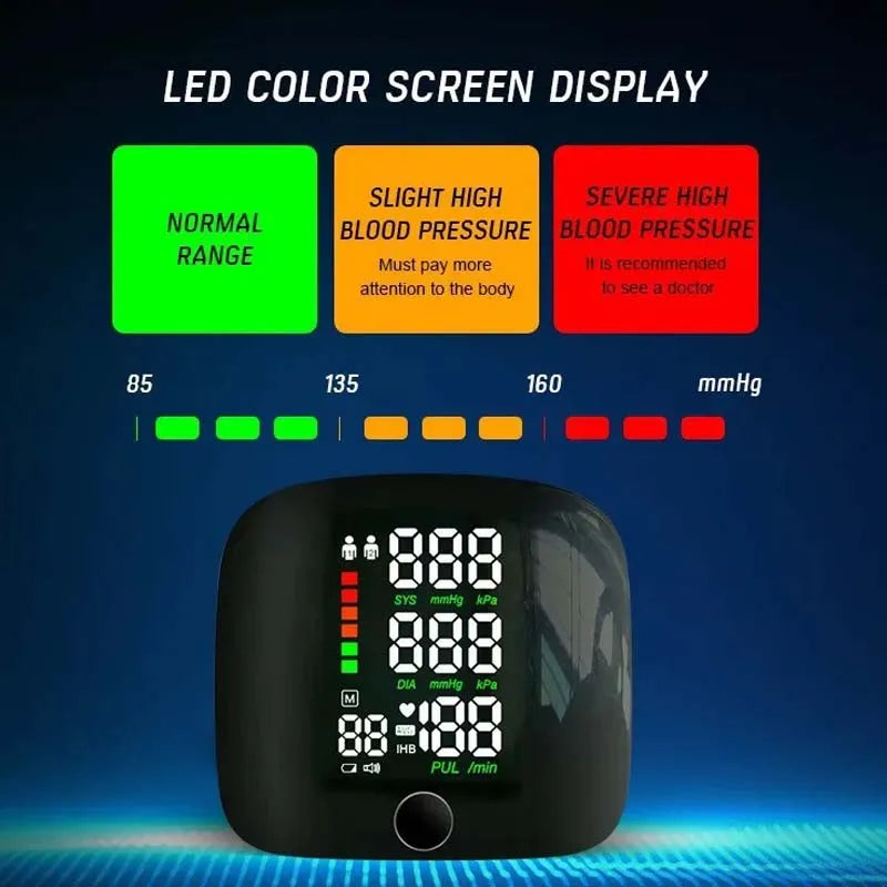 Digital Blood Pressure Monitor with Voice Guidance &amp; USB Charging