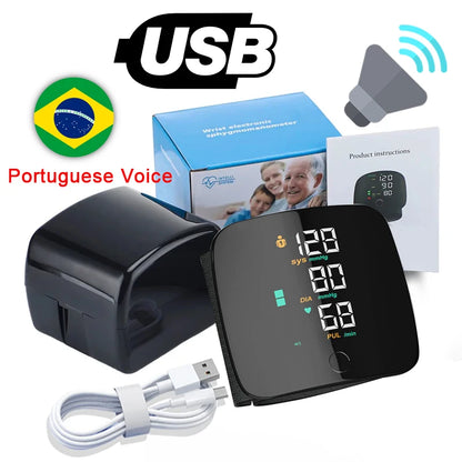 Digital Blood Pressure Monitor with Voice Guidance &amp; USB Charging
