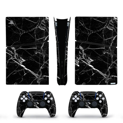 Decal Vinyl Skin Sticker For PS5 Slim Digital Console Protective Skin Case 2PCS Controller Gamepad For PS5 Slim Accessories