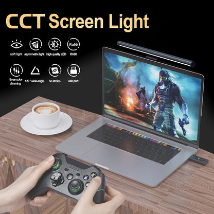 30CM Monitor Light Bar – Touch Dimmable, Glare-Free, for Study & Work
