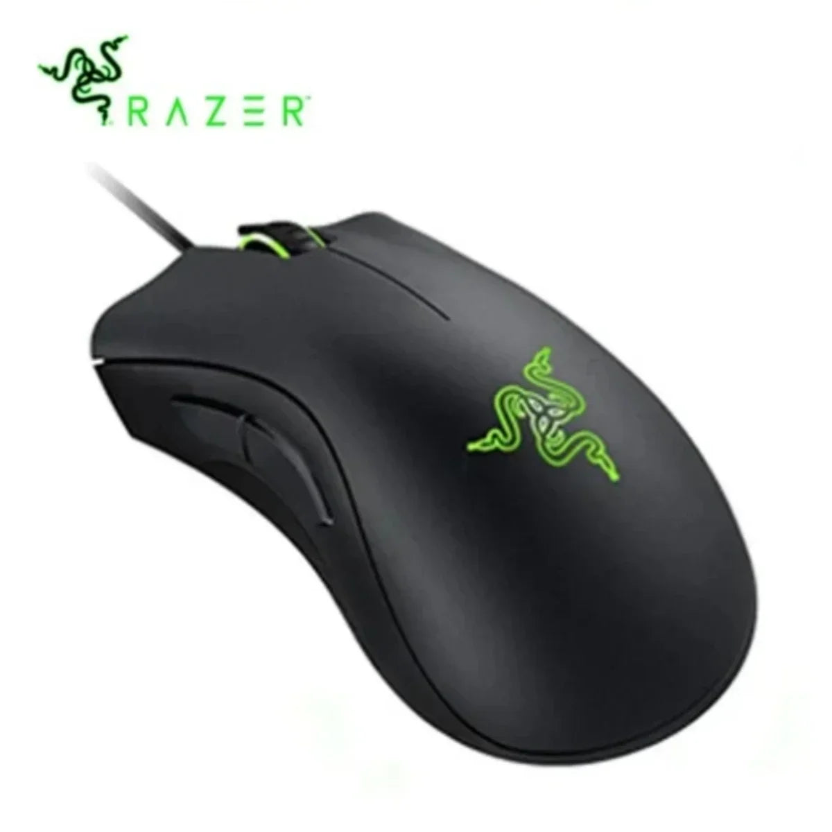 Rato Gaming Razer DeathAdder Essential — Sensor Ótico 6400 DPI, 5 Botões Programáveis e Grip Antiderrapante